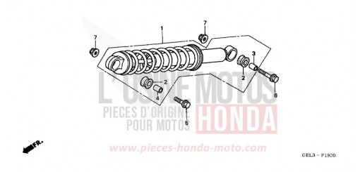 REAR CUSHION XR50R3 de 2003